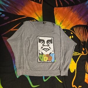 Obey Heather Gray Sweatshirt